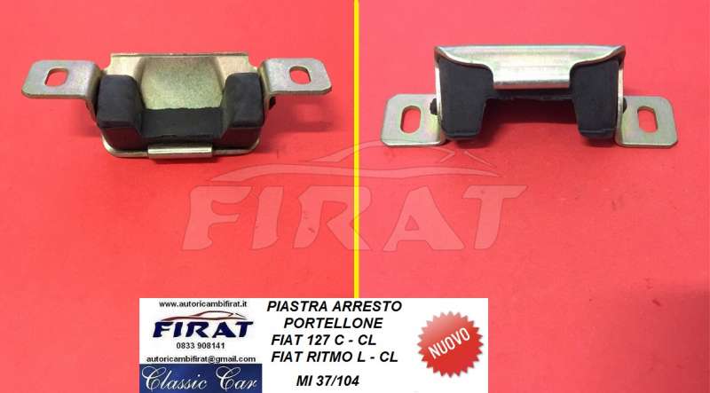 PIASTRA ARRESTO PORTELLONE FIAT127 - RITMO (37/104)